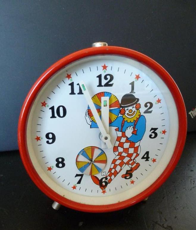 vintage wekker, Witgoed en Apparatuur, Wekkers, Ophalen of Verzenden, Zo goed als nieuw, Analoog