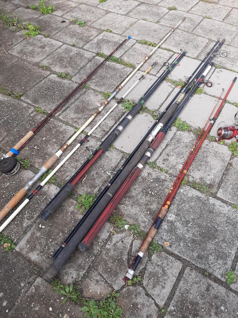 Complete hengelset - Diverse hengels en molens, Ophalen, Gebruikt, Complete hengel