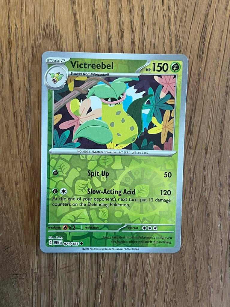 Victreebel 071/165 Reverse Holo - Pokémon 151, Ophalen of Verzenden, Losse kaart, Foil