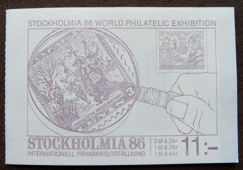Postzegelboekje Zweden – Stockholmania 86  collecting, Ophalen of Verzenden, Zweden, Postfris