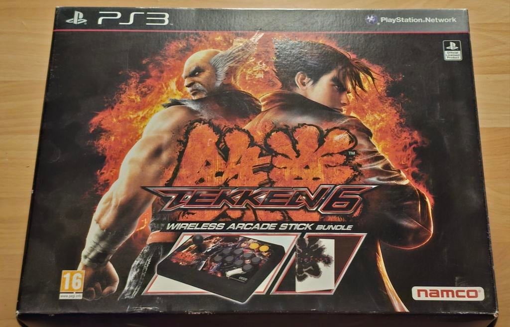 Tekken 6 Wireless Arcade Stick PS3 plus game CIB + steelcase, Spelcomputers en Games, Ophalen of Verzenden