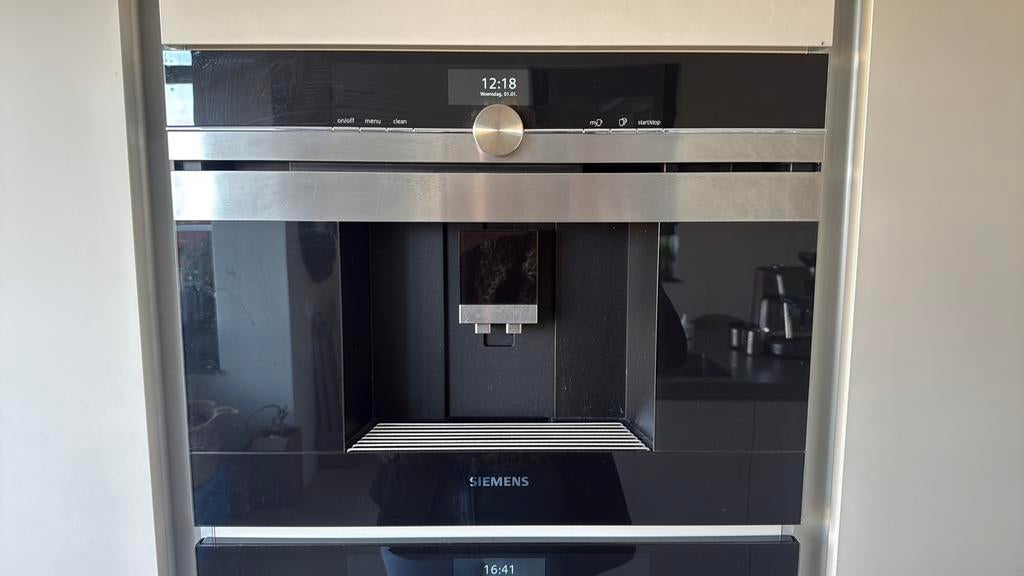 Inbouw koffiemachine Siemens, Witgoed en Apparatuur, Ophalen, Gebruikt, Koffiebonen, Siemens