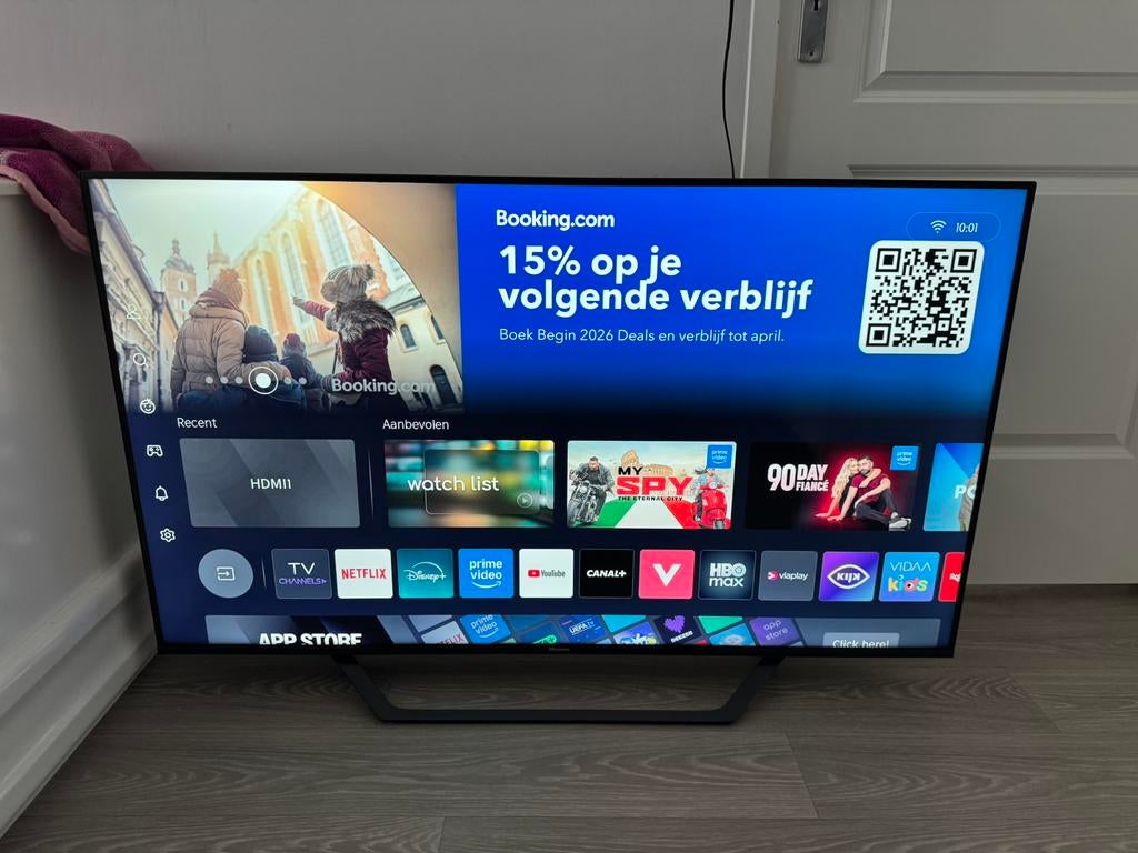 Hisense 55inch 4K Smart tv | Werkend te Zien!! | Veel Apps, 50 Hz, 100 cm of meer, 4k (UHD), Smart TV