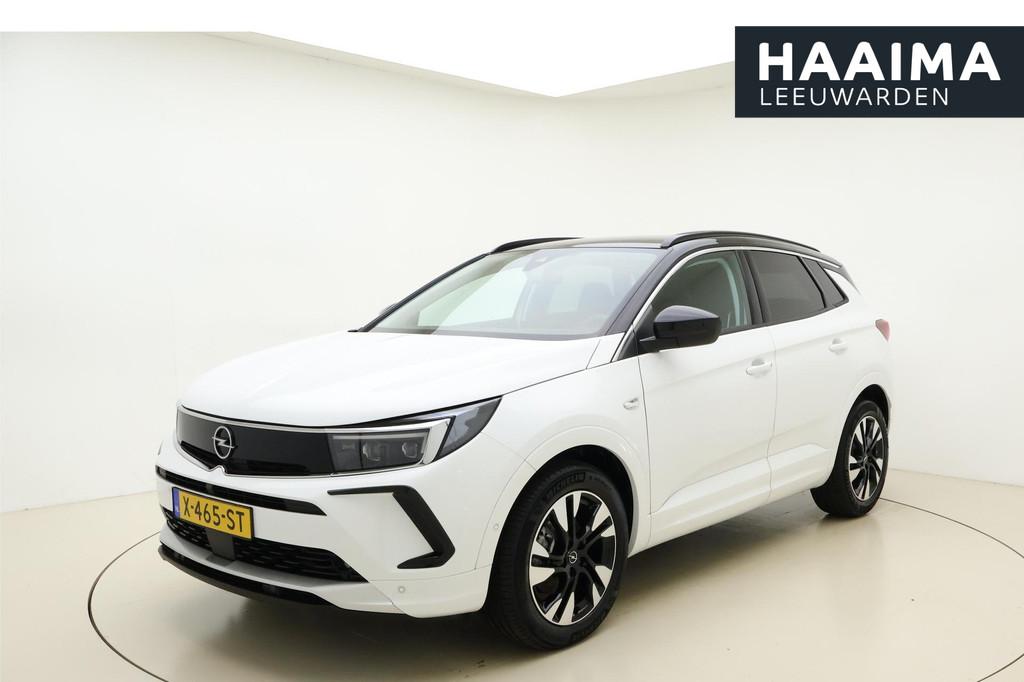 Opel Grandland 1.2 Turbo 130pk GS | Navigatie | LED Matrix k, Stof, Gebruikt, 1199 cc, Wit