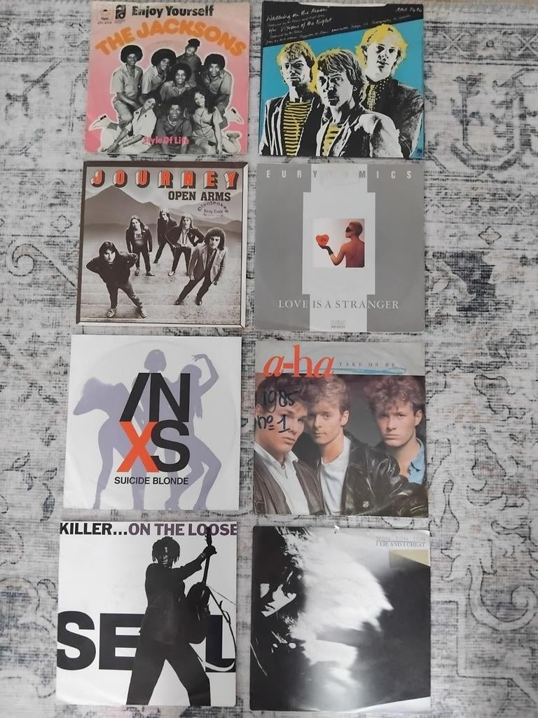 Partij van 24 vinyl singles uit de jaren '80, Cd's en Dvd's, Vinyl Singles, Ophalen of Verzenden, Gebruikt, Pop