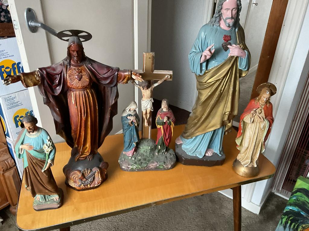 10 religieuze beelden, Antiek en Kunst, Antiek | Religie, Ophalen of Verzenden