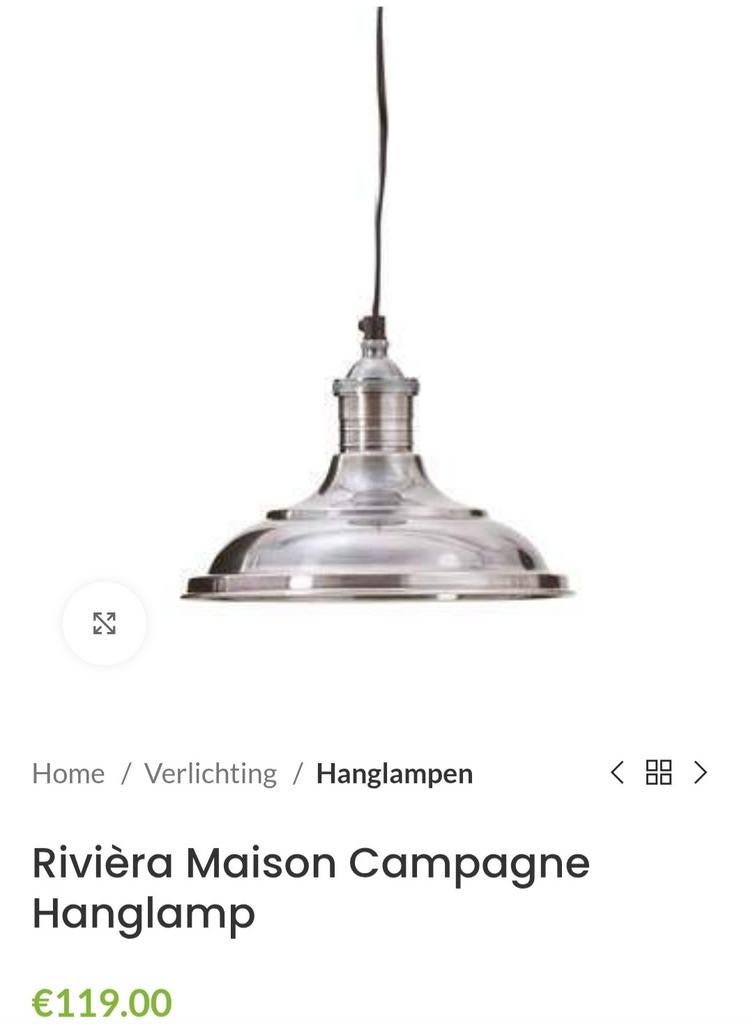 Set van 3 Riviera Maison Campagne lampen, Ophalen of Verzenden, Zo goed als nieuw, Minder dan 50 cm