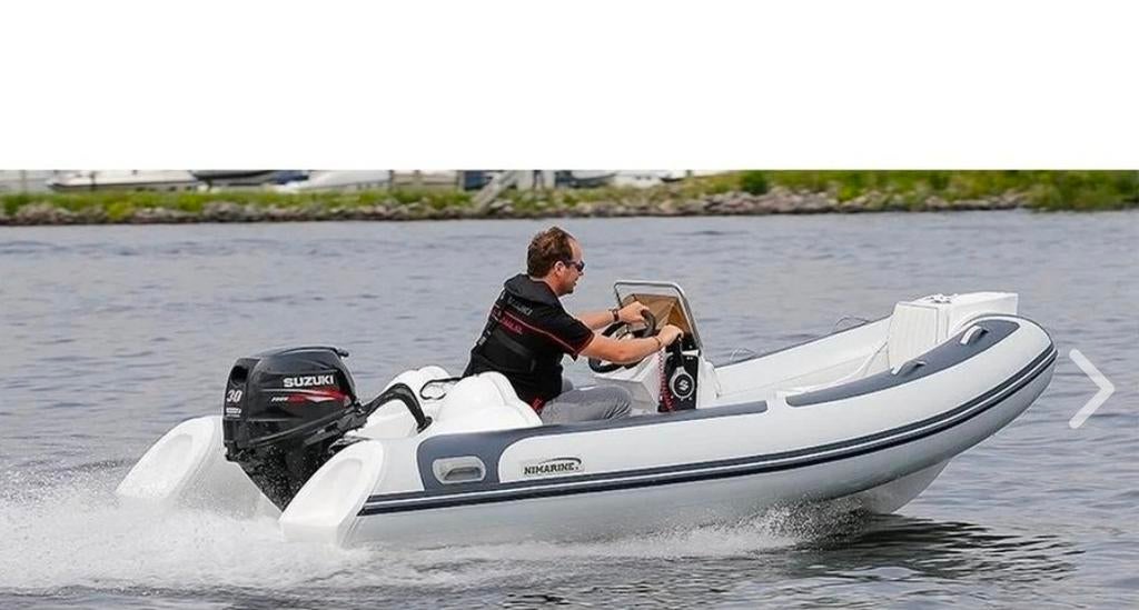 RIB boot Nimarine 30 pk, Zo goed als nieuw, Benzine, Minder dan 70 pk, Overige materialen