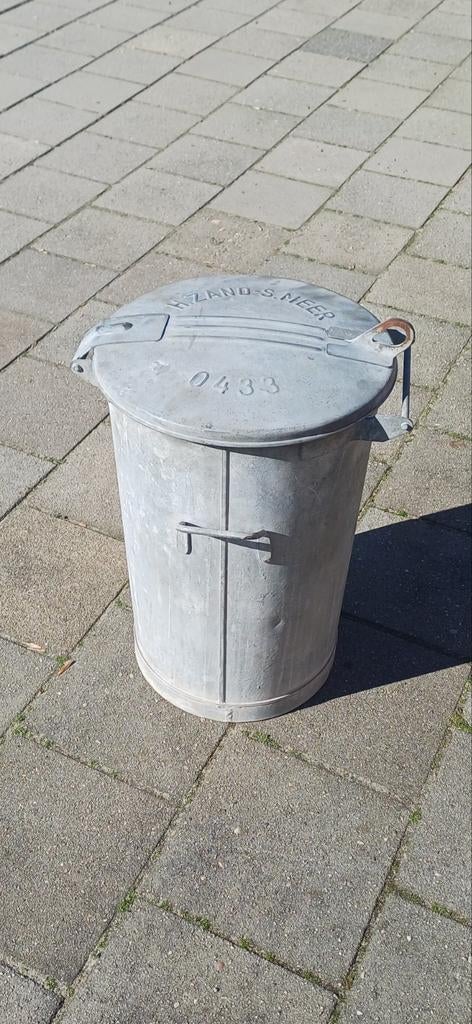 Zinken vuilnisemmer Hoogezand-Sappemeer, Ophalen, Gebruikt