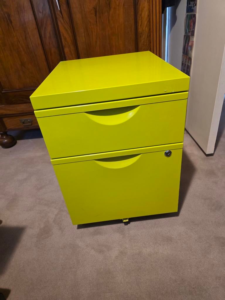 IKEA Ladeblok met dossiermappen - Limegroen, Ophalen of Verzenden, 25 tot 50 cm, Minder dan 50 cm, Minder dan 100 cm