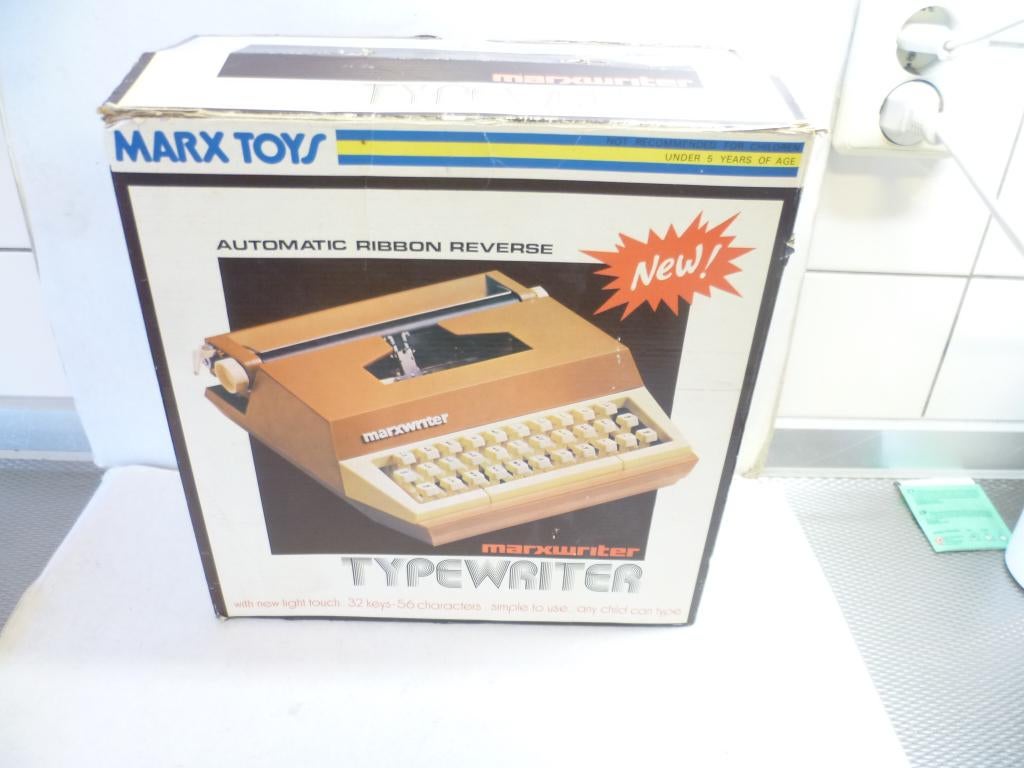 Marx Toys Marxwriter J5444A Japan 1975 Speelgoed Type Machin, Ophalen of Verzenden