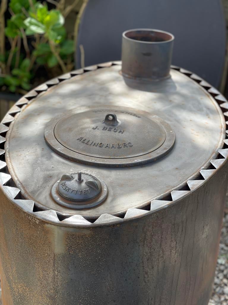 Bekkasinen houtkachel werkplaats kachel 20KW, Huis en Inrichting, Kachels, Gebruikt, Houtkachel, Ophalen of Verzenden, Vrijstaand