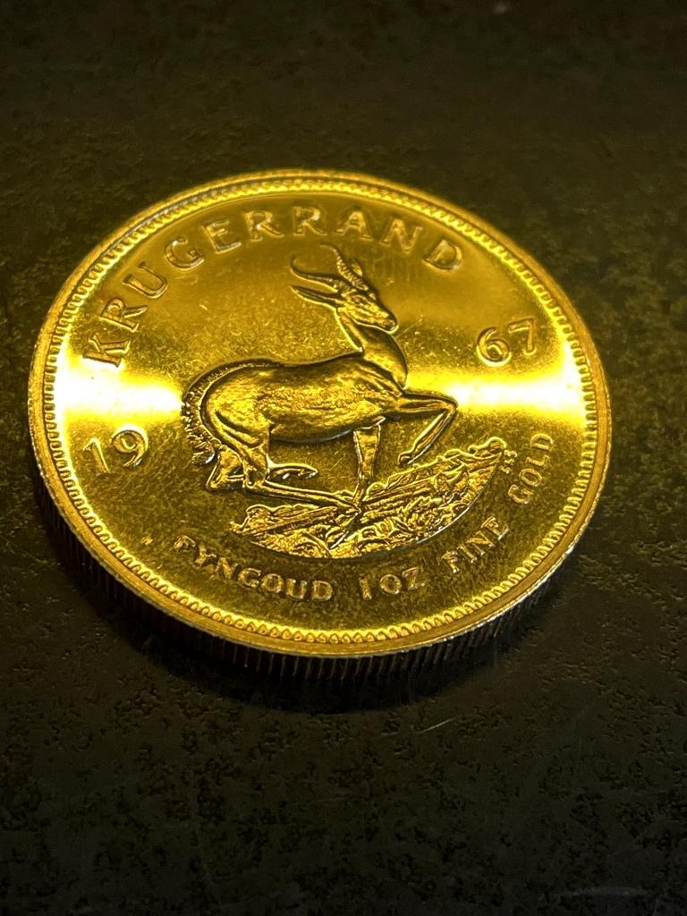 Krugerrand munt 1967 - 1 oz puur goud, Ophalen of Verzenden, Goud