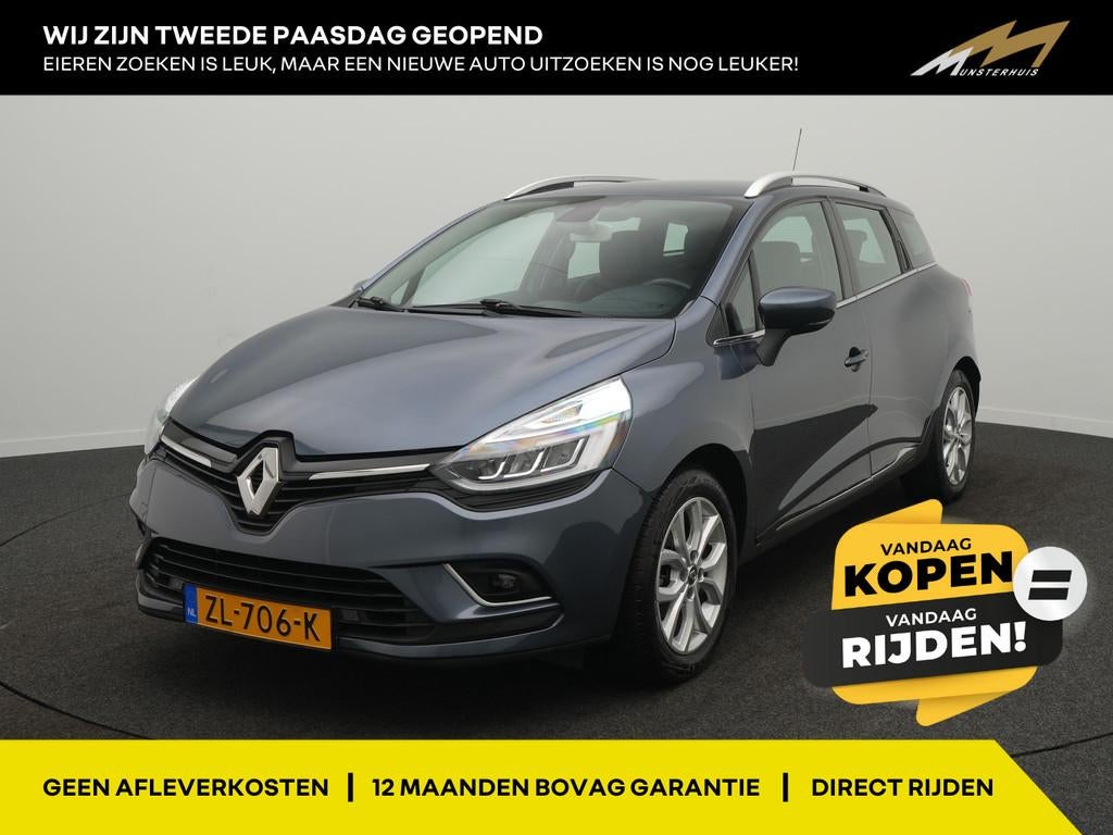 Renault Clio Estate TCe 90 Intens - RIJKLAARPRIJS - Trekhaak, Voorwielaandrijving, Gebruikt, 1098 kg, 49 €/maand