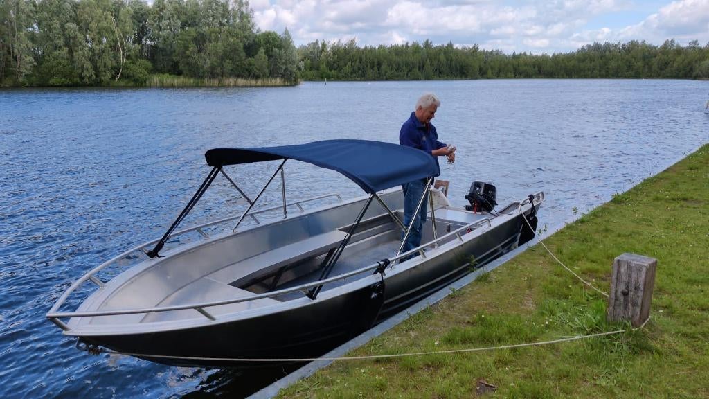 sloep/motorboot, 10 tot 30 pk, Gebruikt, Aluminium, Ophalen of Verzenden