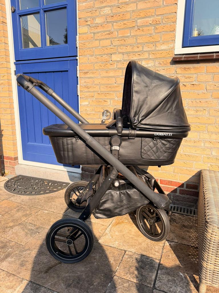 Dubatti kinderwagen (3-in-1) - luxe uitvoering - zwart, Kinderen en Baby's, Kinderwagens en Combinaties, Gebruikt, Combiwagen
