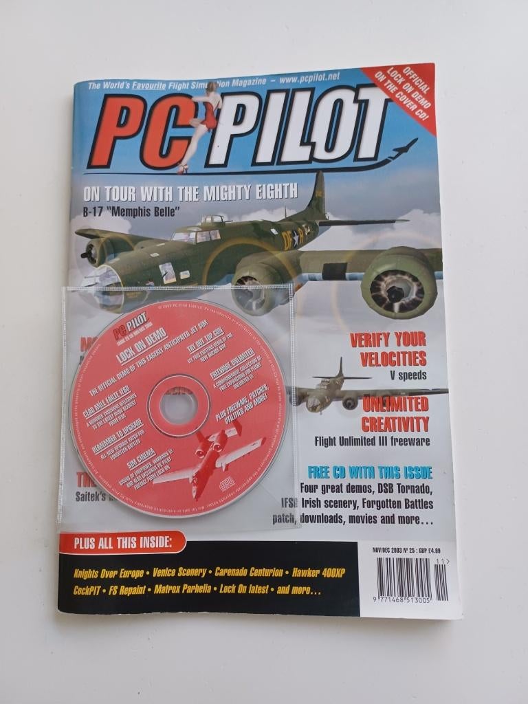 PC pilot game en magazine (Engels) over vliegtuigen, 1 speler, Racen en Vliegen, Ophalen of Verzenden, Zo goed als nieuw