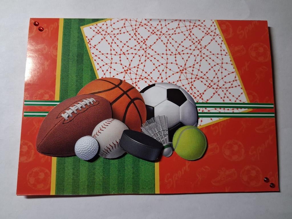 Kaart verschillende ballen, Ophalen of Verzenden, Overige thema's