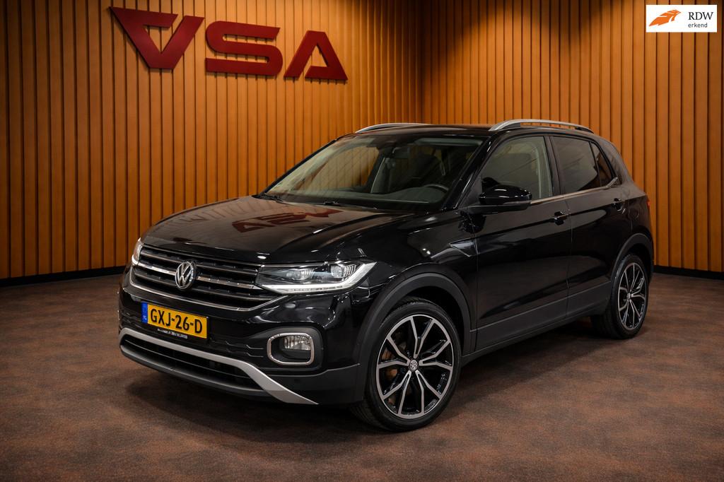 Volkswagen T-CROSS 1.0 TSI Style|Virtual Display|Led|Trekhaa, Gebruikt, Met garantie (alle), 116 pk, Zwart
