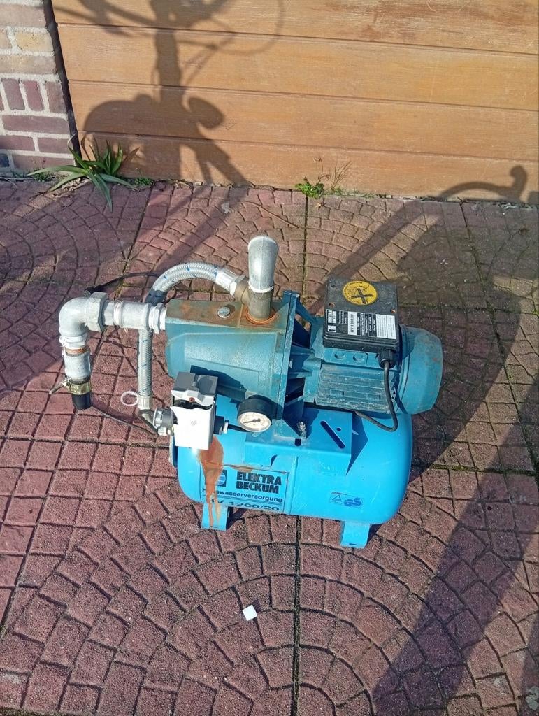 Elektra Beckum HV 1200/20 Waterpomp - 1000W, Tuin en Terras, Ophalen of Verzenden, Gebruikt, Elektrisch, Beregeningspomp