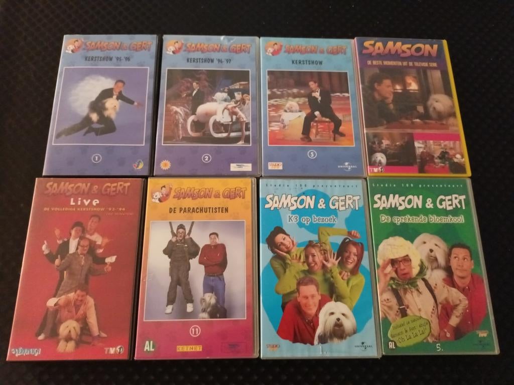 Vhs pakket Samson en Gert, Alle leeftijden, Kinderprogramma's en -films, Overige typen, Ophalen of Verzenden