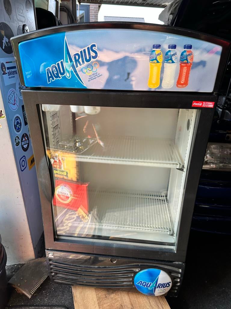 Aquarius Koelkast met Glazen Deur - Model HSC51, 100 tot 150 liter, 45 tot 60 cm, Ophalen, 85 tot 120 cm