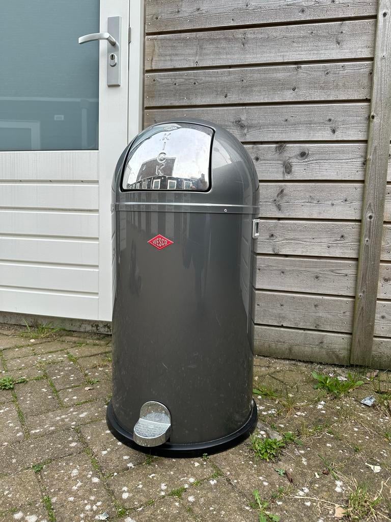 Wesco Prullenbak Antraciet - gebruikt, Ophalen, Gebruikt, Met pedaal, 50 tot 75 cm