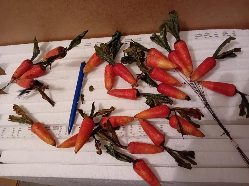 Set van decoratieve wortels. Leuk voor decoratie in huis of, Ophalen of Verzenden, Gebruikt, Materiaal