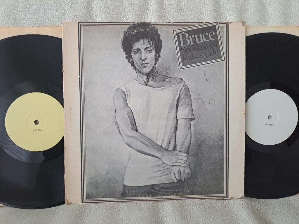 BRUCE SPRINGSTEEN raises cain Dubbel LP 2LP live bootleg, Cd's en Dvd's, Vinyl | Rock, Ophalen of Verzenden, Gebruikt, 12 inch