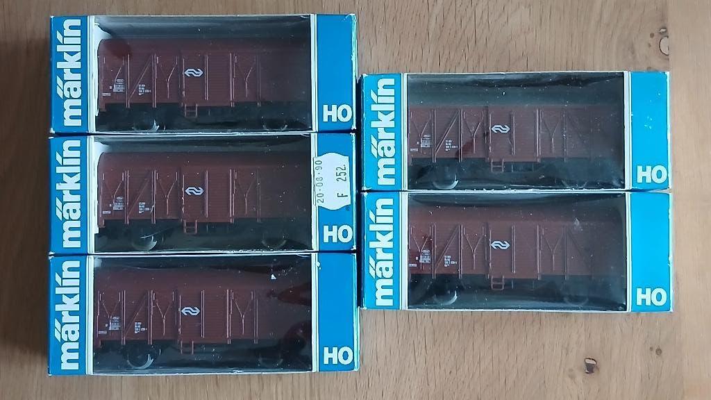 Marklin, 5x  NS wagons 4402, Wisselstroom, Wagon, Ophalen of Verzenden, Märklin