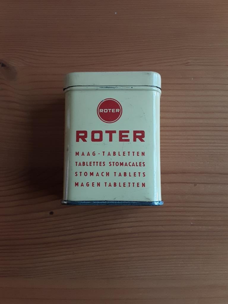 ROTER HILVERSUM , Maag tabletten., Verzamelen, Blikken, Ophalen of Verzenden, Gebruikt, Overige