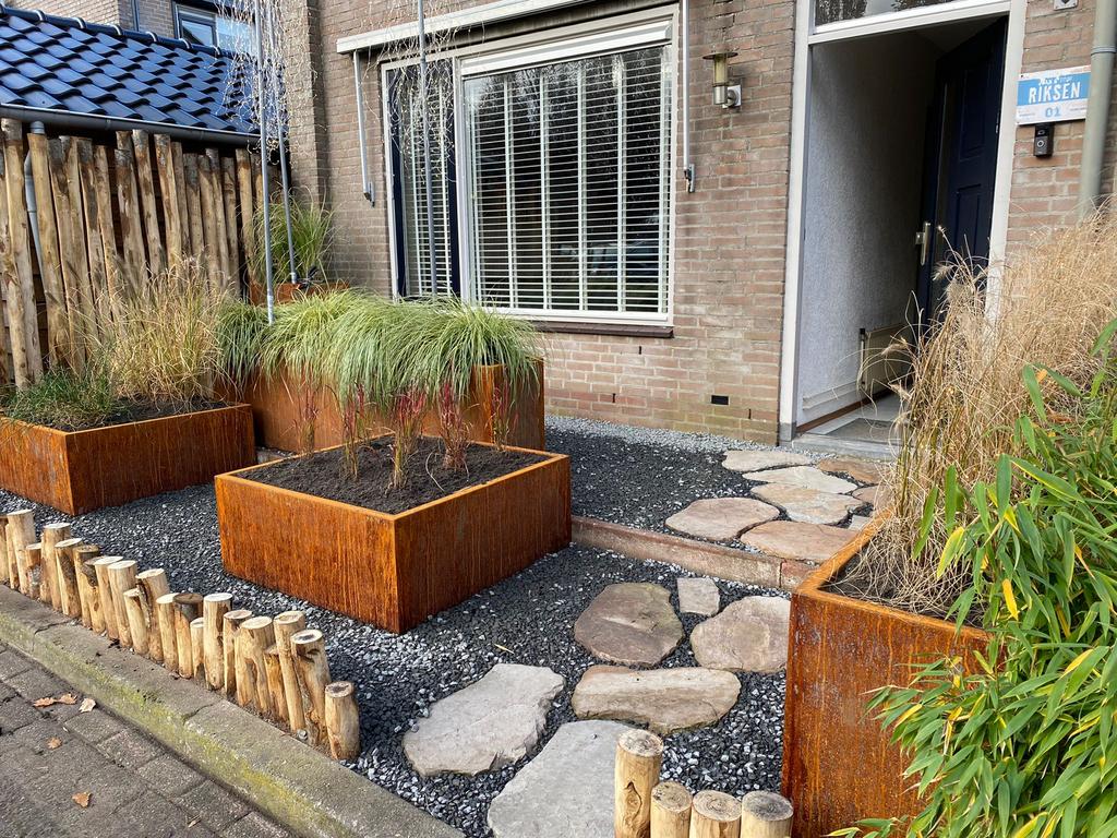 Cortenstaal plantenbakken 100x100x40cm (3mm dik!), Ophalen, Vierkant, Nieuw, Metaal