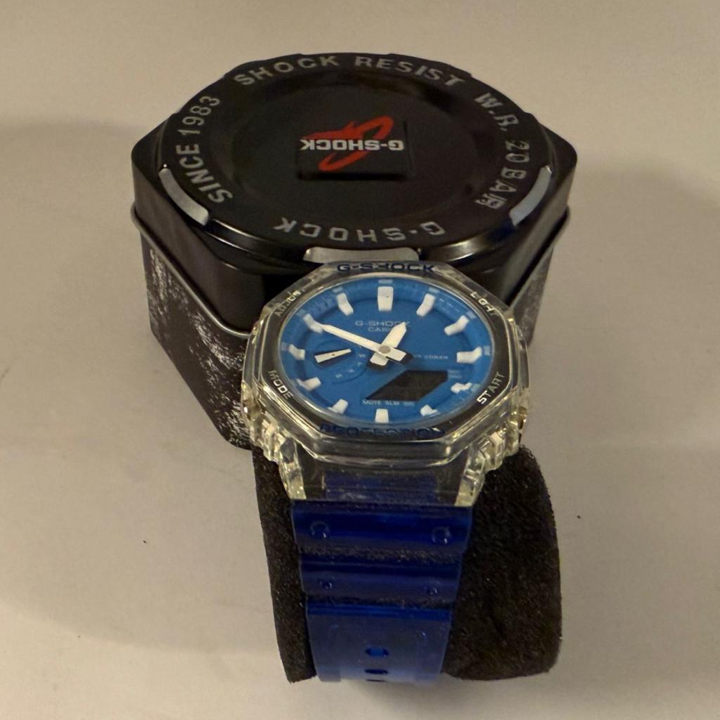 Custom Casio GShcok Tiffany DarkBlue 45mm | Nieuw, Flex Ltd., Nieuw, https://flex.com/contact-us, Nobelstraat 10, 5807 GA Oostrum