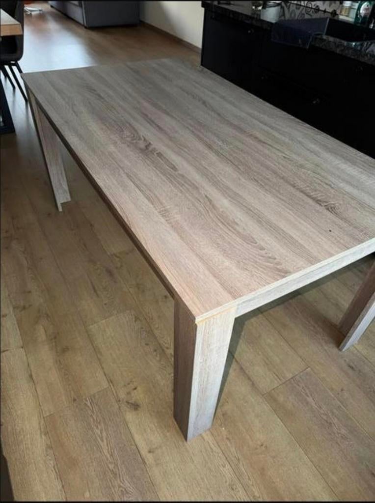 Prachtig eettafel met 4 stoelen of 6 stoelen ., Huis en Inrichting, Zo goed als nieuw, 150 tot 200 cm, Rechthoekig, 50 tot 100 cm