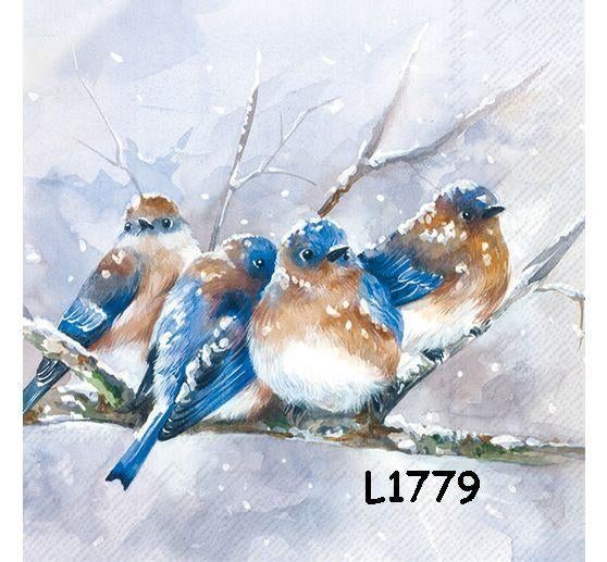 Servetten decoupage/bullet journal * vogels L1779, Verzenden, Nieuw, Materiaal