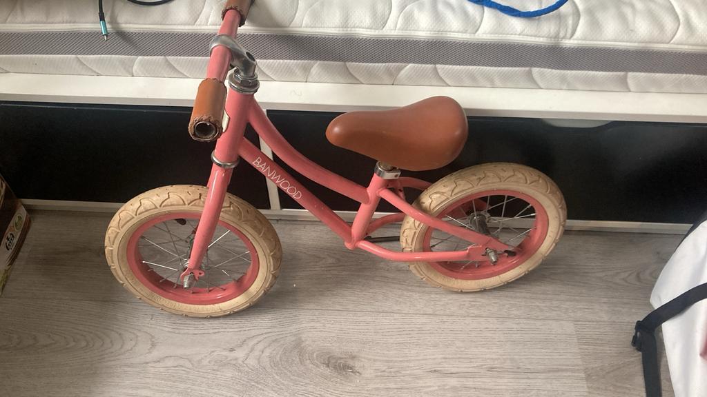 Banwood loopfiets roze, Ophalen, Gebruikt, Loopfiets