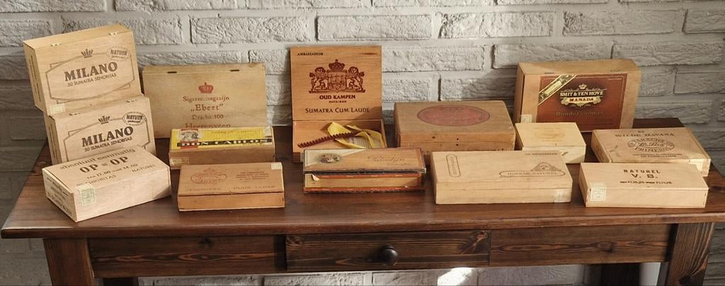 Vintage Guldentijd Sigaren Doosjes - Diverse Merken, Ophalen of Verzenden, Gebruikt