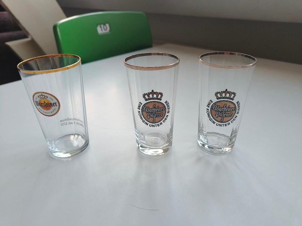 warsteiner glazen uniek, Ophalen of Verzenden, Zo goed als nieuw, Overige typen