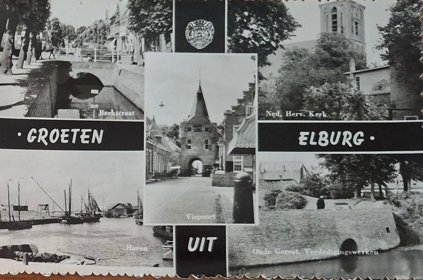 Elburg, Verzamelen, Ansichtkaarten | Nederland, Verzenden, 1940 tot 1960, Gelopen, Gelderland