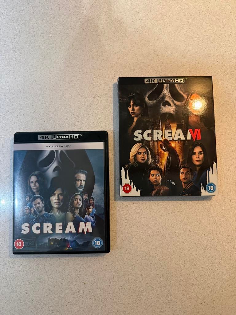 Scream 2022 & Scream VI 4K Blu-Ray, Cd's en Dvd's, Blu-ray, Ophalen of Verzenden, Zo goed als nieuw, Horror, Boxset