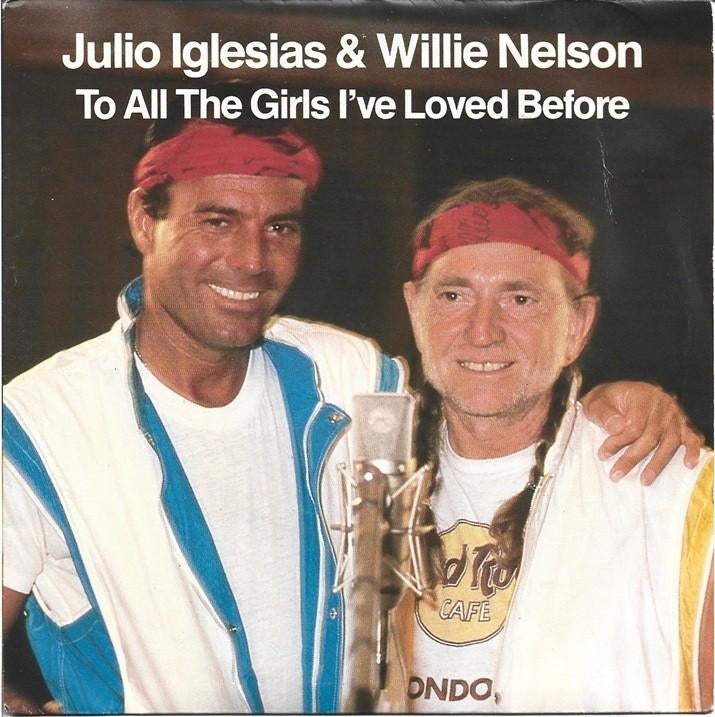 Julio Iglesias & Willie Nelson - To all the girls uit 1984, Gebruikt, Verzenden, 7 inch, Single