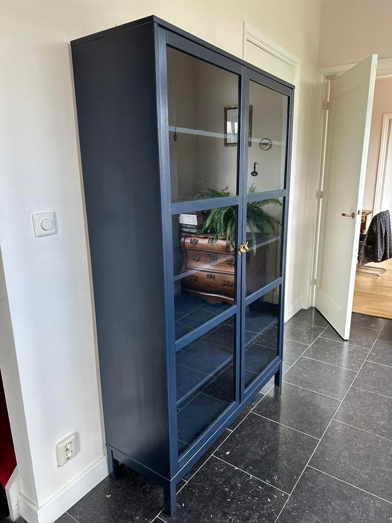 Ikea vitrinekast boekenkast servieskast, Ophalen, Gebruikt