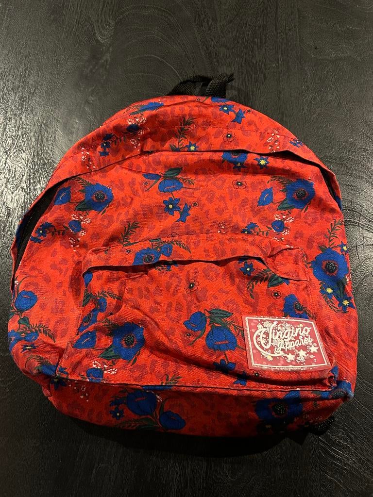 Vingino rugzak met bloemenprint - Zo goed als nieuw, Overige merken, Minder dan 30 cm, Ophalen of Verzenden, Minder dan 25 cm