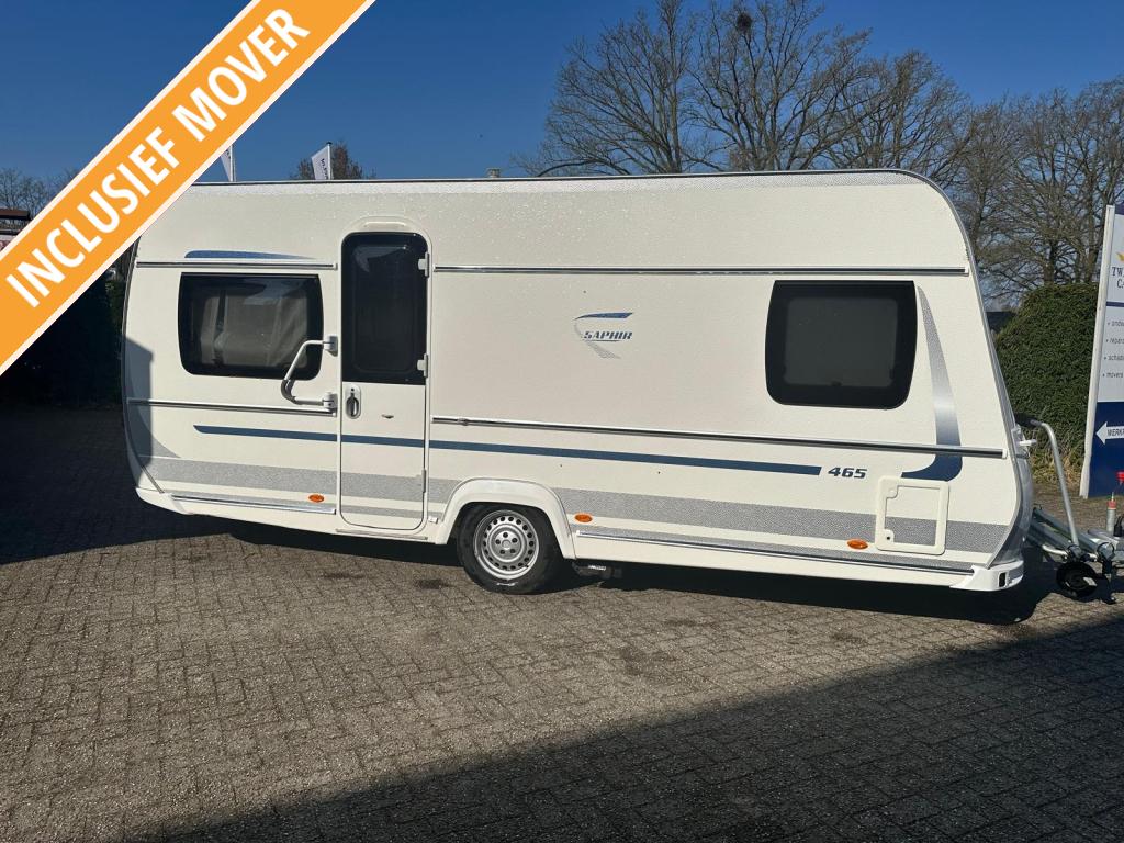 Fendt Saphir 465 SFB voortent. mover, Caravans en Kamperen, Caravans, Rondzit, Bedrijf, Overige typen, Fendt