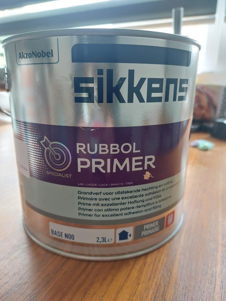 Sikkens Rubbol Primer 2,3L Monumentengroen, Ophalen, Nieuw, Wit, Lak