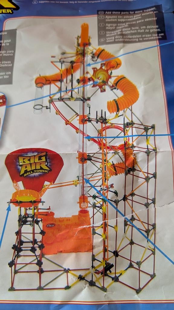 ultimate big air ball tower knex, Ophalen, Gebruikt, K'nex