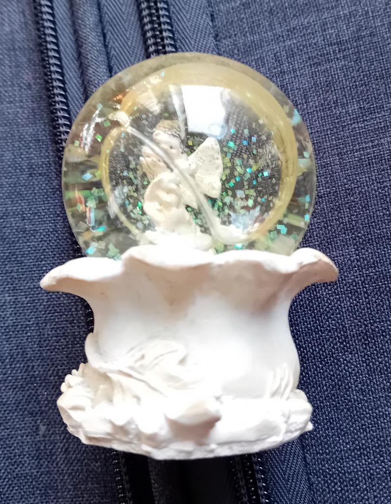 Sneeuwbol Engel met Glitter - Decoratief Cadeau, Ophalen of Verzenden, Nieuw