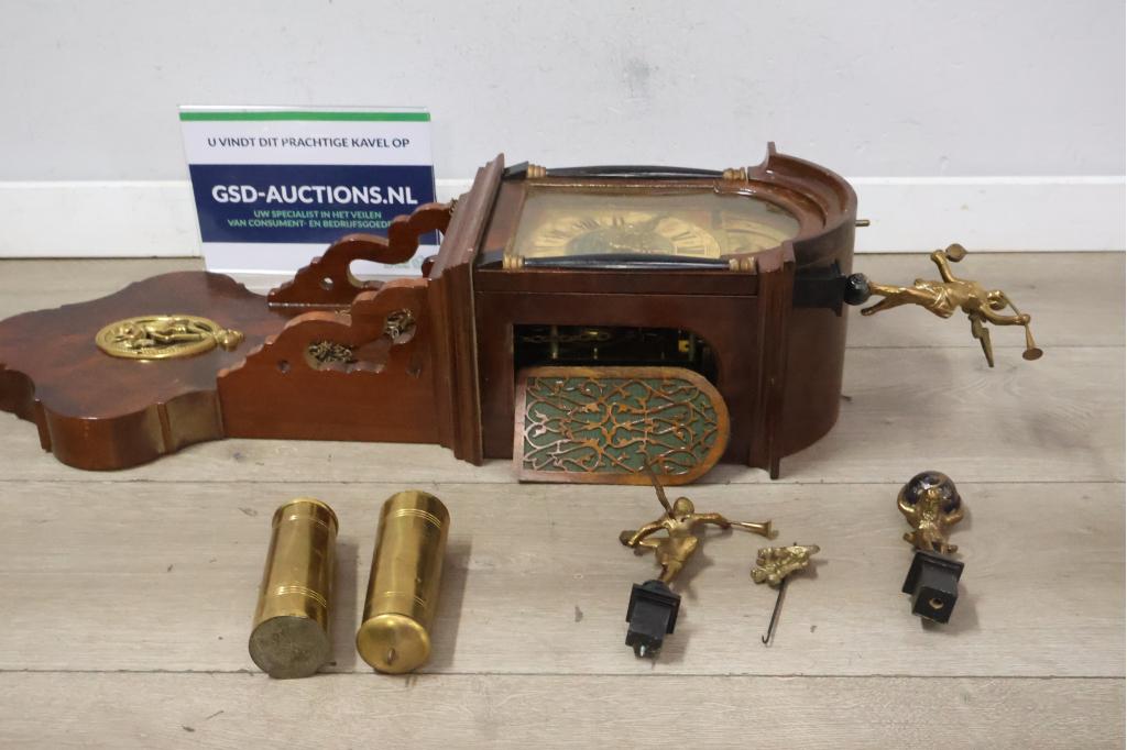 Vintage Schippertjes Wandklok - Maanstand en Schilderwerk, Antiek en Kunst, Ophalen of Verzenden