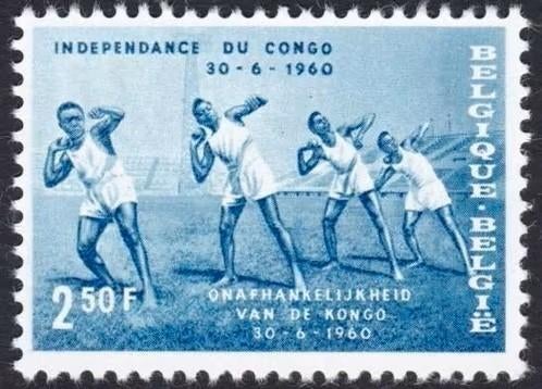 België 1960 - OBP 1143 - Onafhankelijkheid van Congo, Postzegels en Munten, Postzegels | Europa | België, Verzenden, Frankeerzegel