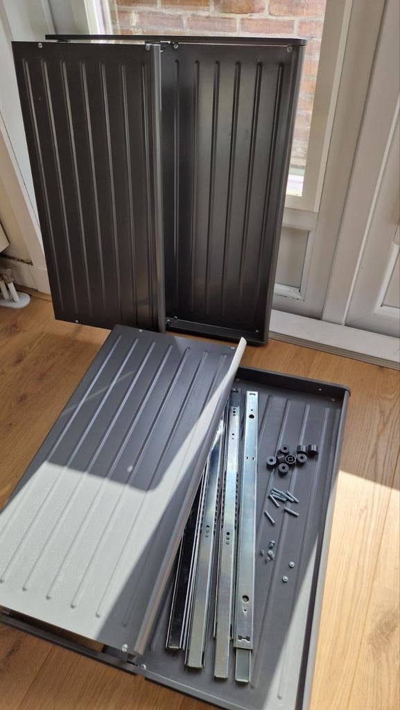 2x IKEA KOMPLEMENT schoenenrek voor PAX kast 75x58cm, Met plank(en), Modern, Functioneel, Zo goed als nieuw, Minder dan 100 cm